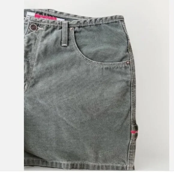 Road Rags Jean Co Vintage Women’s Shorts Green Denim Juniors Size 13/14 - Picture 4 of 9